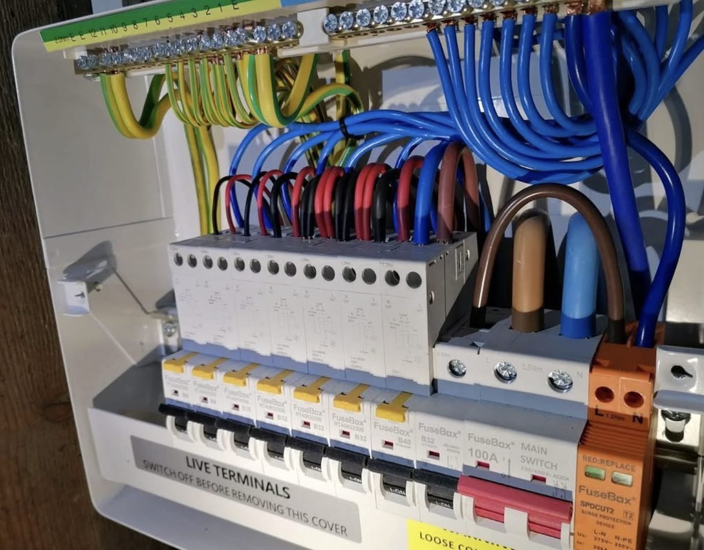 Consumer unit examined during an emergency electrical call-out